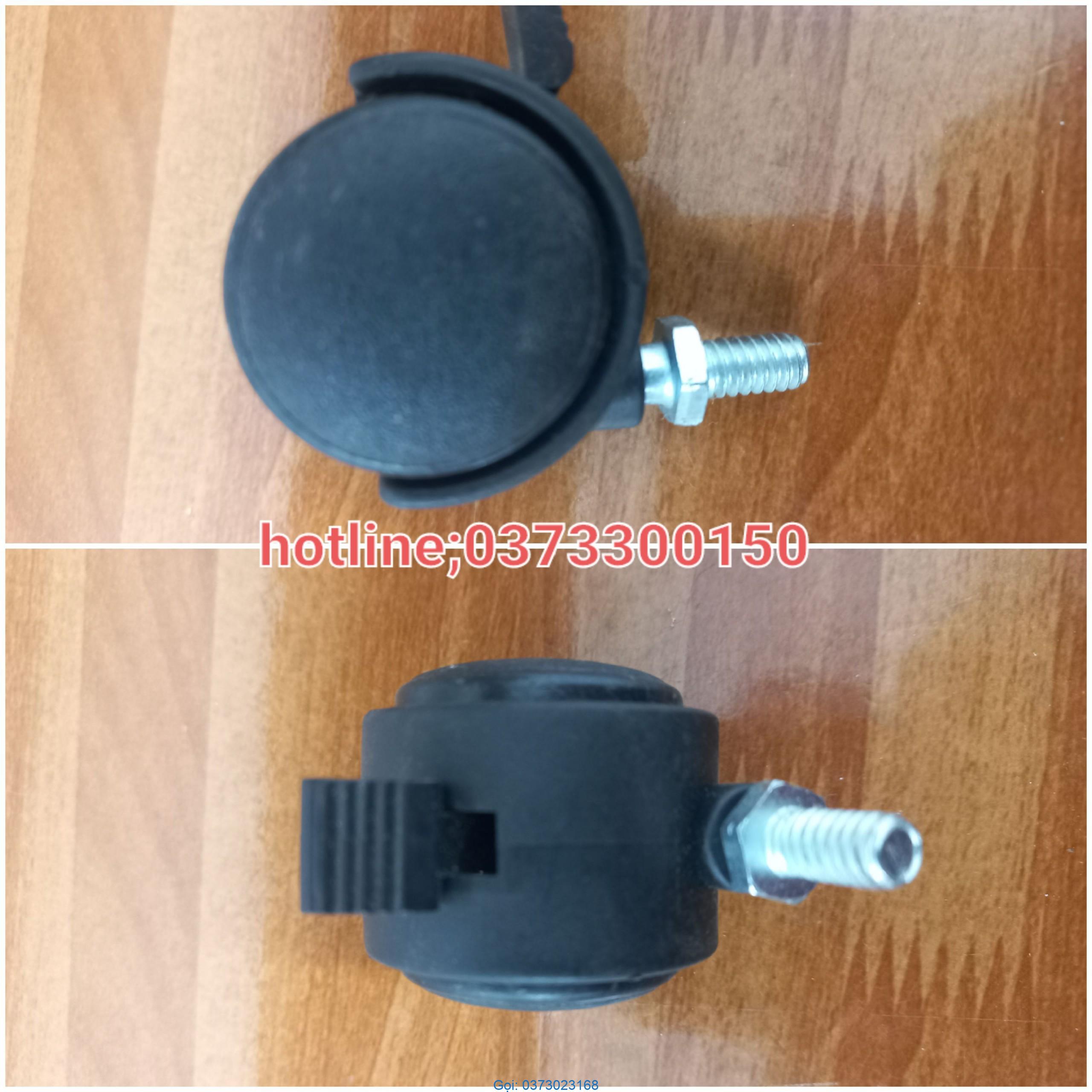 banh xe nhua phi 30 tyren co khoa BÁNH XE NHỰA MINI