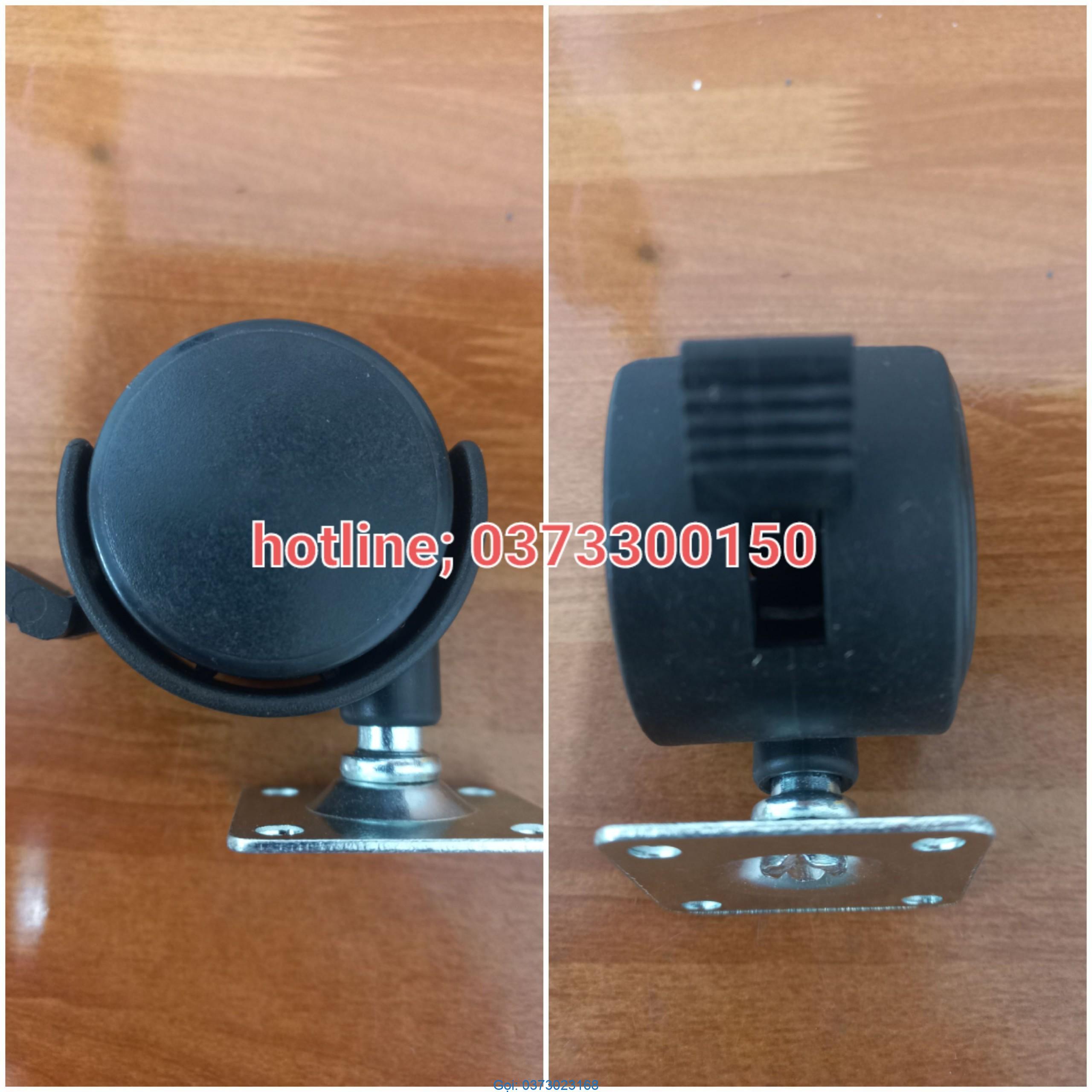 banh xe nhua phi 40 bass xoay co khoa